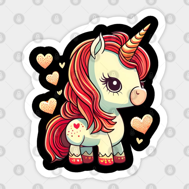 Valentines Unicorn Love Sticker by pako-valor